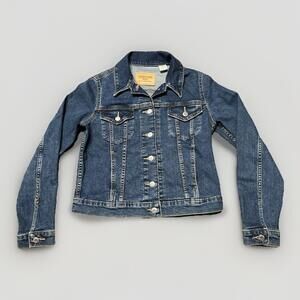 Levi's Jeans Woman’s‎ Size Small Denim Jacket Trucker Style Medium Wash